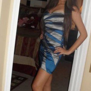 Blue Mini Dress size S